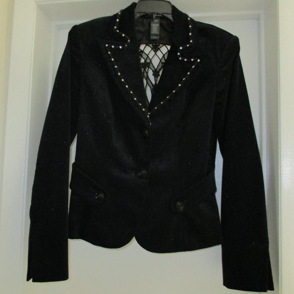 BISOU BISOU Black Lined Jacket - Small - Picture 2 of 15